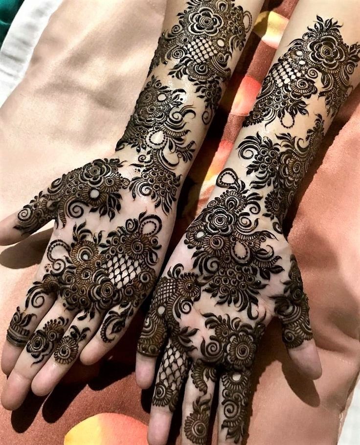 Simple And Easy Khafif Mehndi Designs Front Hand And Back Hand